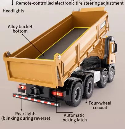 Rc Car Huina 1536 Dump Truck