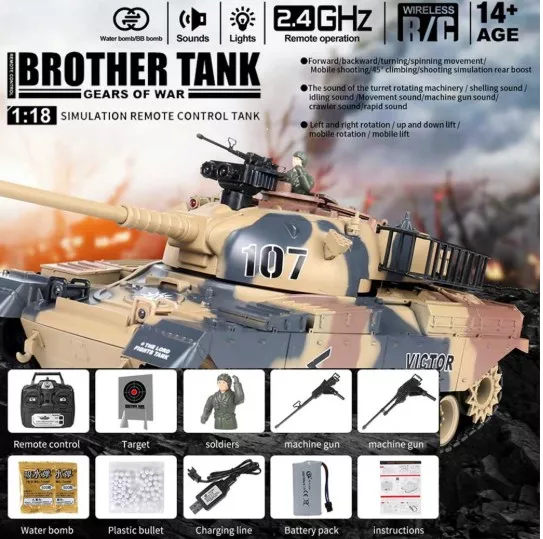 Tank M60 USA 1/18 20CH