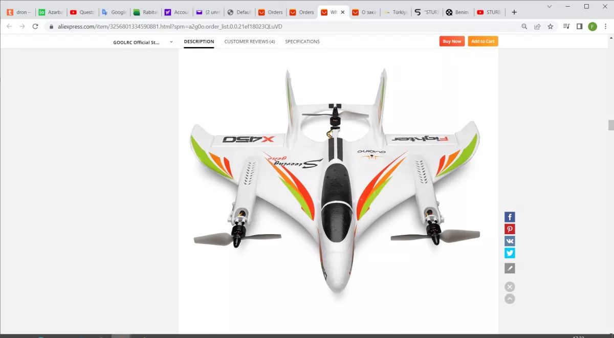 Wltoys RC Plane. Model XK X450.